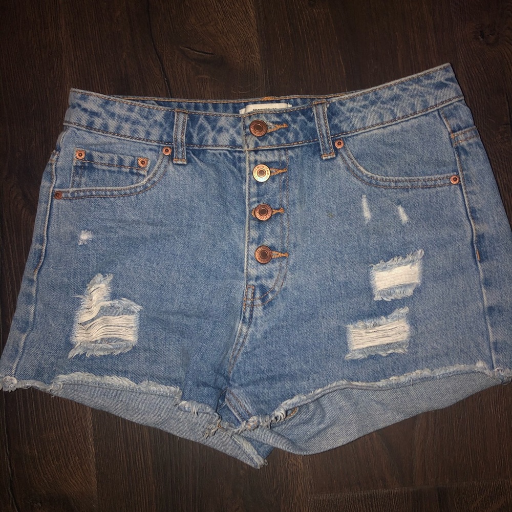Forever 21 light blue jean shorts